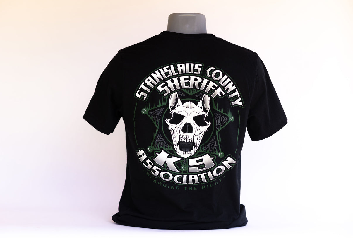 11 Crew Neck Green Skull Shirt ssk9association